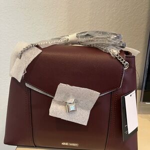 Nine West Dark Red Shoulder Bag